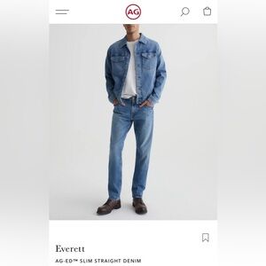 Ag Adriano Goldschmied Everett slim straight jeans 33